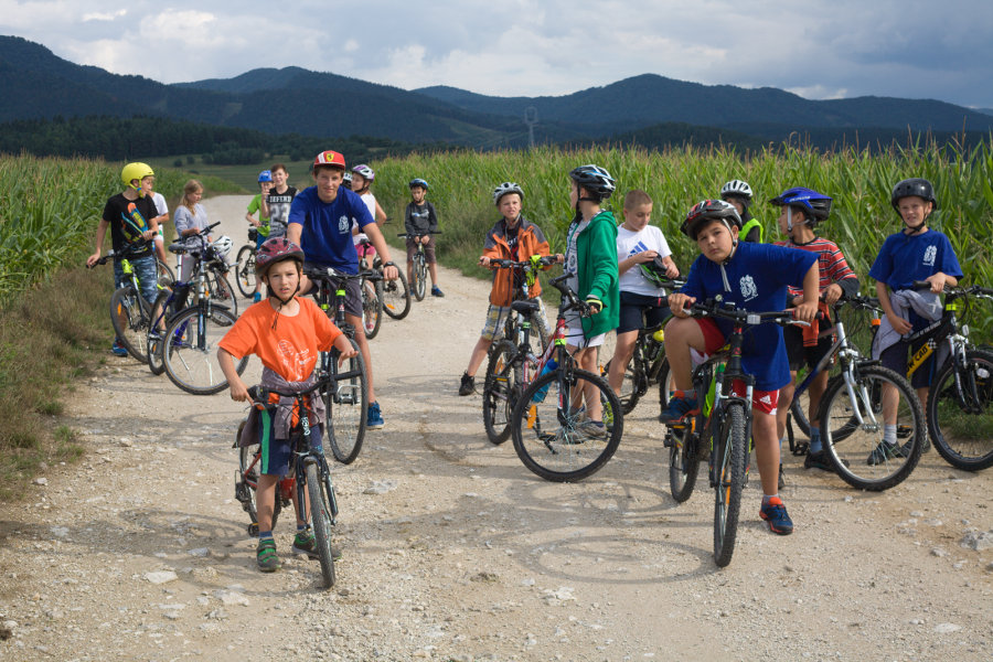 Na bicykloch späť z farmy