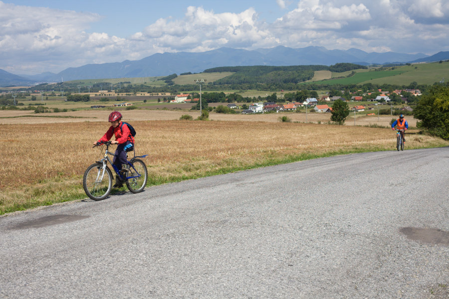 Návrat z bicyklového výletu - Blatnický kopec