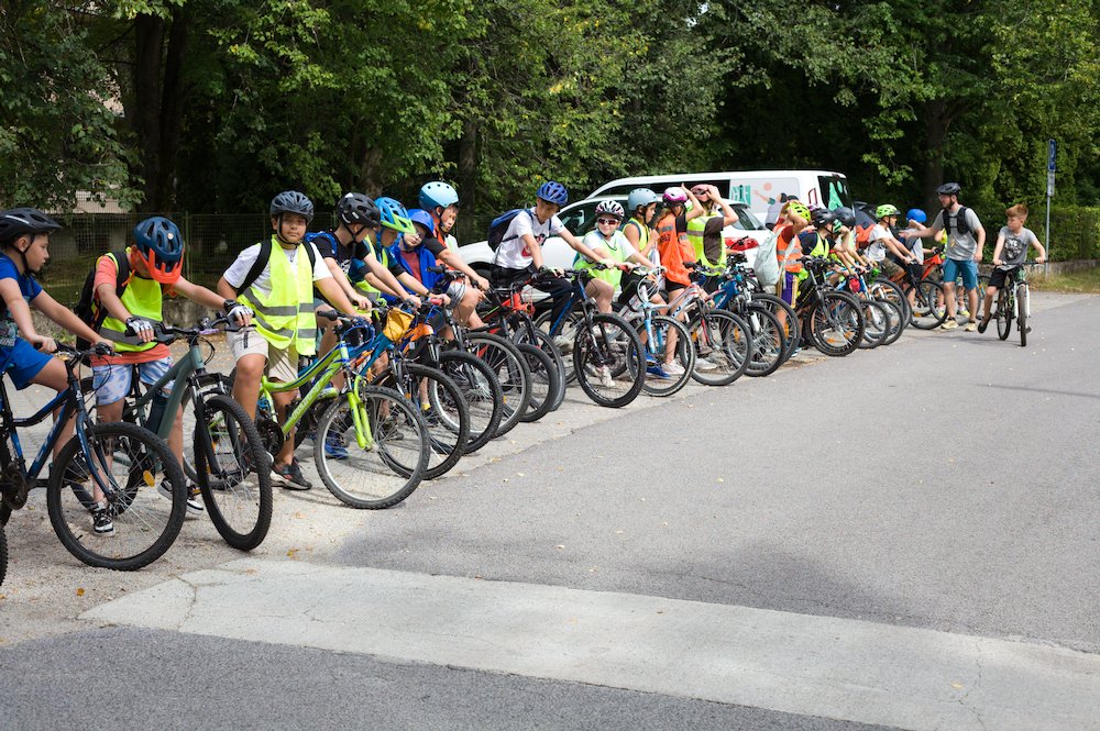 Nástup pred bicyklovým výletom