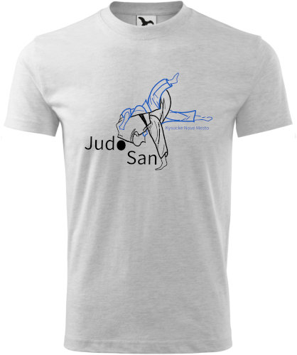 Sivé tričko s krátkym rukávom Judo San KNM