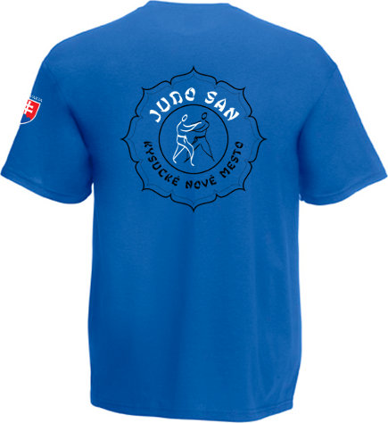 Modré tričko Judo San KNM - zadok